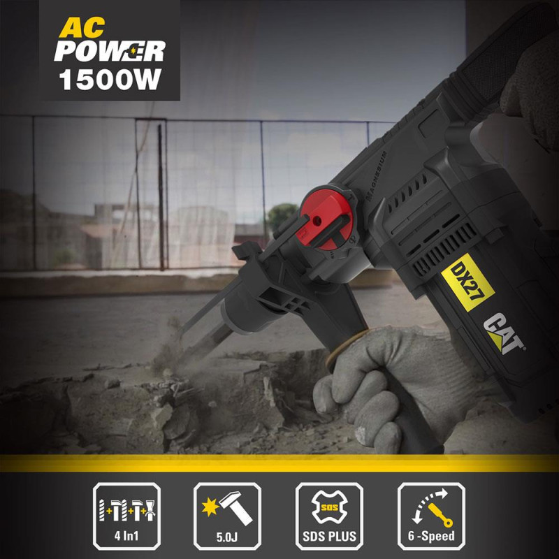 CAT DX27 1500Watt 5.0J 32MM Profesyonel SDS Plus Kırıcı/Delici