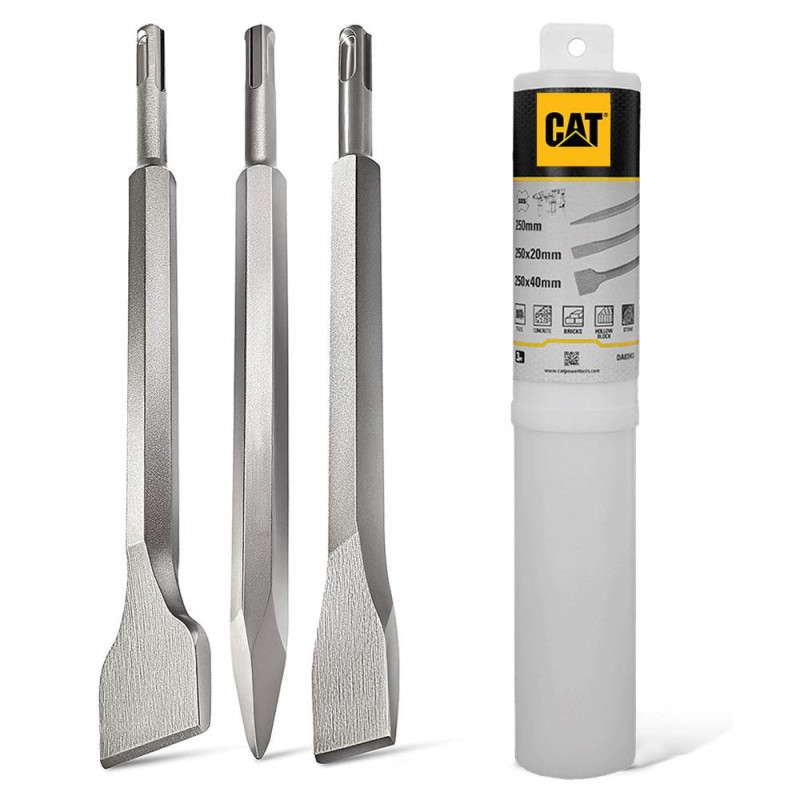 CAT DX27SET 1500Watt 5.0J 32MM Profesyonel SDS Plus Kırıcı/Delici + DA03903 3 Parça Kırıcı Uç Seti