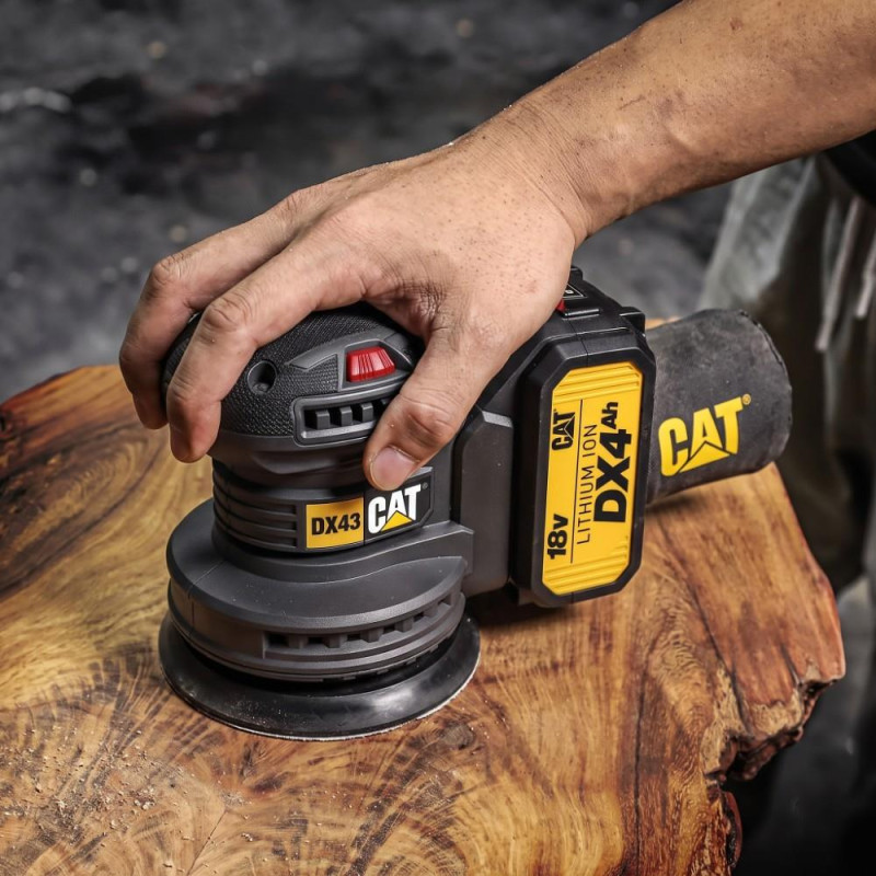 CAT DX43B 18Volt 125mm Kömürsüz Devir Ayarlı Profesyonel Eksantrik Zımpara (Akü Dahil Değildir) CAT DX43B 18Volt 125mm Kömürsüz Devir Ayarlı Profesyonel Eksantrik Zımpara (Akü Dahil Değildir)