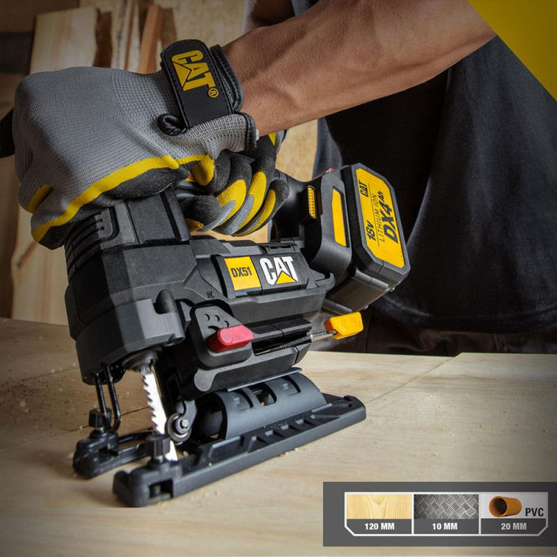 CAT DX51 18Volt/4.0Ah Li ion Tek Akülü Profesyonel Kömürsüz Dekupaj Testere