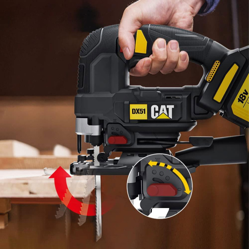 CAT DX51 18Volt/4.0Ah Li ion Tek Akülü Profesyonel Kömürsüz Dekupaj Testere