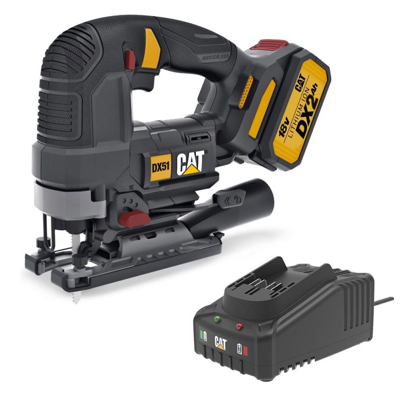 CAT DX51BC 18Volt 2.0Ah Li-ion Tek Akülü Profesyonel Kömürsüz Dekupaj Testere CAT DX51BC 18Volt 2.0Ah Li-ion Tek Akülü Profesyonel Kömürsüz Dekupaj Testere