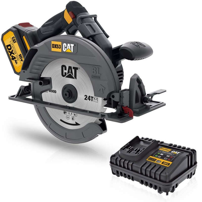CAT DX53 18Volt 4.0Ah 185mm Kömürsüz Profesyonel Akülü Daire Testere