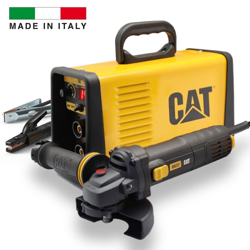 CAT DZ141T 140 Amper TIG LIFT/MMA Çanta Tipi Profesyonel Dijital İnvertör Kaynak Makinesi + CAT DX37 Avuç Taşlama