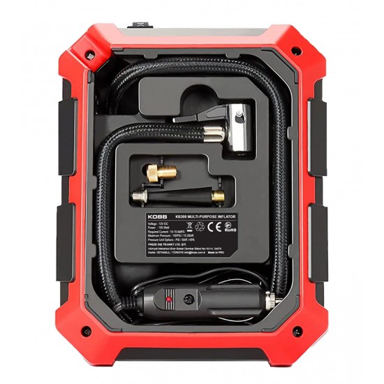KOBB KB200 12Volt 150 PSI Ayarlanabilir Dijital Basınç Göstergeli Hava Lastik Şişirme Pompası