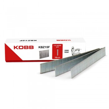 KOBB KBZ15F 15mm 2500 Adet F/E/J/8 Serisi Ağır Hizmet Tipi Kesik Başlı Çivi