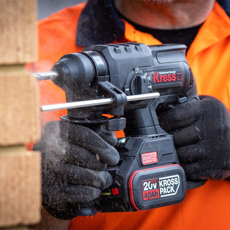 Kress KUC60.91 20Volt 2.0J Kömürsüz Profesyonel SDS Plus Pnömatik Kırıcı/Delici (Akü Dahil Değildir)