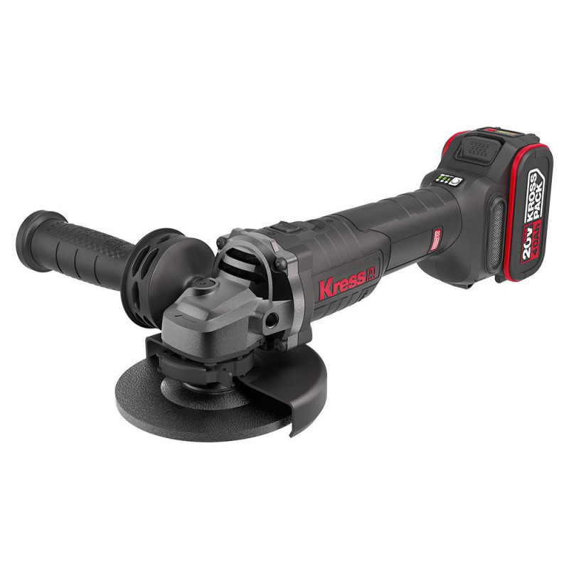 Kress KUH10.2 20Volt 4.0Ah. Li ion Çift Akülü 125mm Kömürsüz Profesyonel Şarjlı Devir Ayarlı Avuç Taşlama