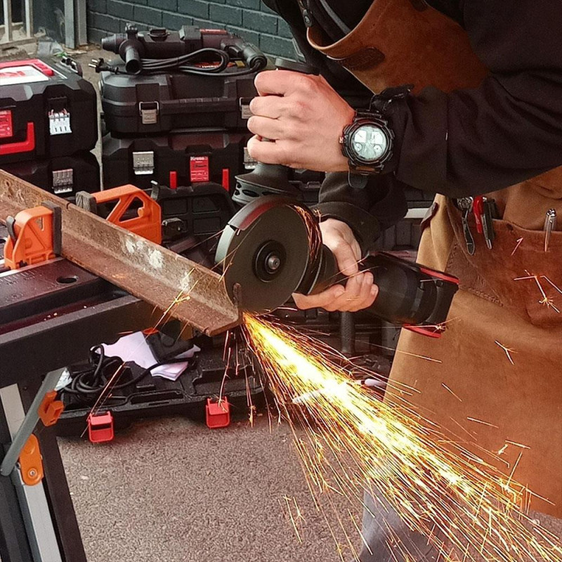 Kress KUH10.2 20Volt 4.0Ah. Li ion Çift Akülü 125mm Kömürsüz Profesyonel Şarjlı Devir Ayarlı Avuç Taşlama