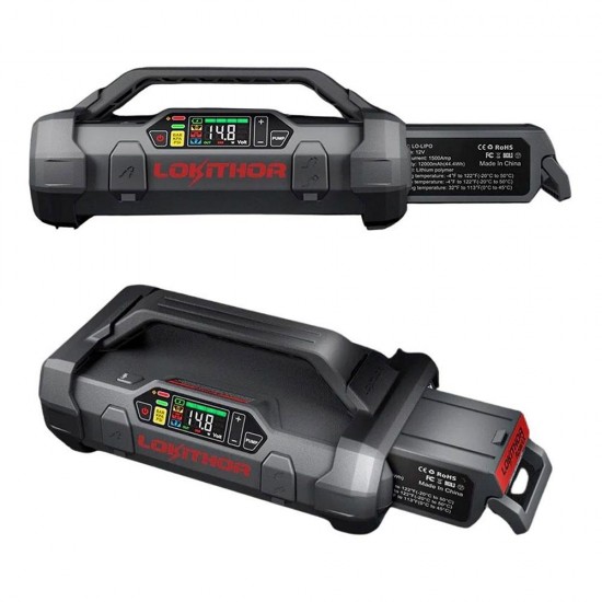 Lokithor APARTX1500 12V 1500Amp Li-Polimer Akıllı Akü Takviye + Pompa + Powerbank + Led Lamba