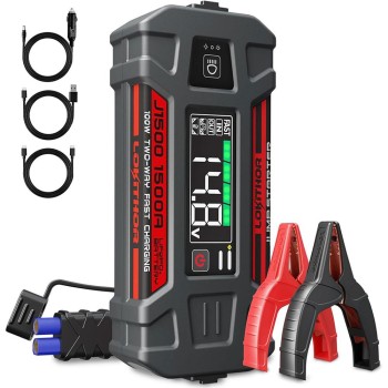 Lokithor J1500 12V 1500Amp LiFePO4 Akıllı Akü Takviye + Powerbank + Led Lamba Lokithor J1500 12V 1500Amp LiFePO4 Akıllı Akü Takviye + Powerbank + Led Lamba