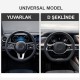 Michelin MC1003N Premium Suni Deri Direksiyon Kılıfı SİYAH