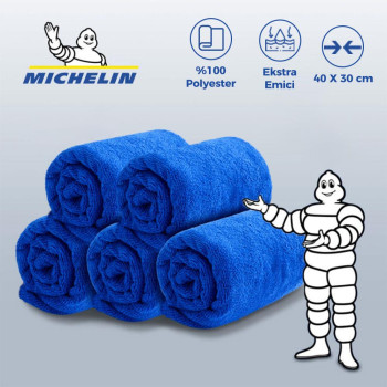 Michelin MC35035 40X30cm Süper Emici Mikrofiber Havlu, 5 Adet