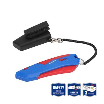 WORKPRO WP213010 Kemer Askı Kancalı Otomatik Geri Çekilebilir Mandallı Rötuş Maket Bıçağı + 3 Adet Yedek Bıçak WORKPRO WP213010 Kemer Askı Kancalı Otomatik Geri Çekilebilir Mandallı Rötuş Maket Bıçağı + 3 Adet Yedek Bıçak