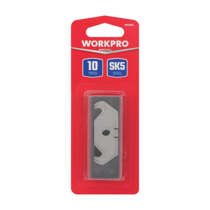 WORKPRO WP213023 10 Lu Kanca Tipi Çengelli Rötuş Maket Bıçağı Yedeği WORKPRO WP213023 10 Lu Kanca Tipi Çengelli Rötuş Maket Bıçağı Yedeği