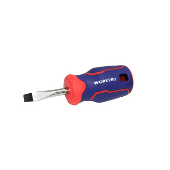 WORKPRO WP221024 6.5x38mm CR V Manyetik Profesyonel Düz Topaç Tornavida