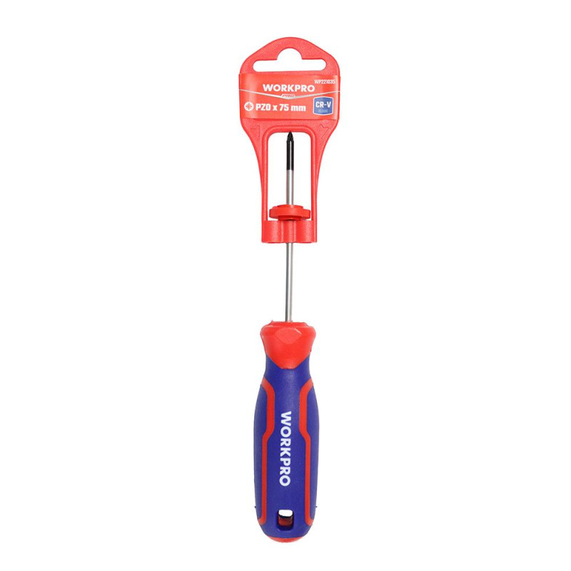 WORKPRO WP221035 PZ0x75mm CR V Manyetik Profesyonel Yıldız Tornavida