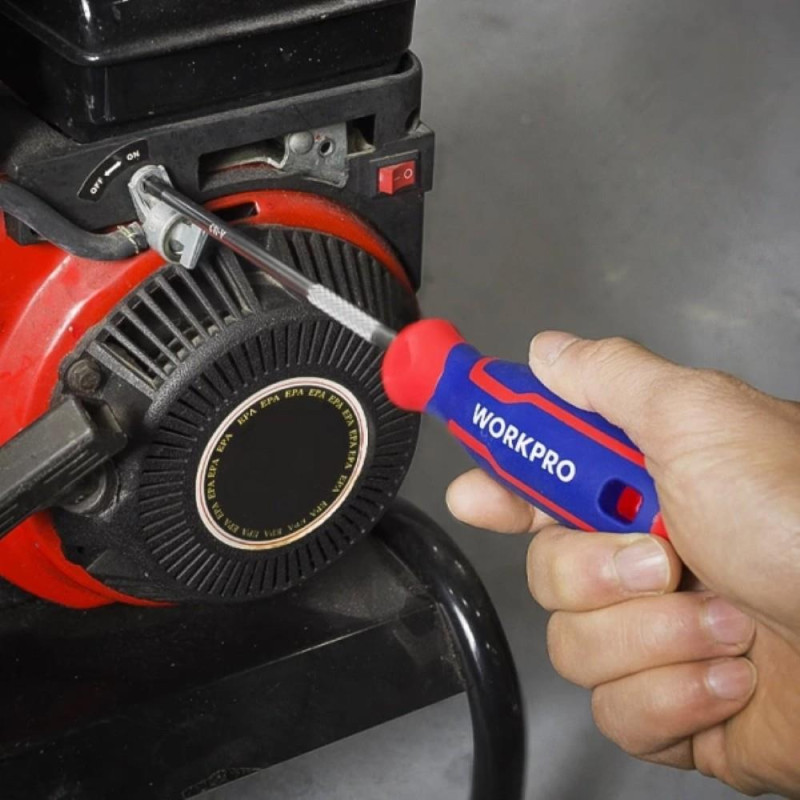 WORKPRO WP221036 PZ1x100mm CR V Manyetik Profesyonel Yıldız Tornavida