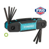WORKPRO WP222030 8 Parça CR V Çakı Tipi Torx Profesyonel Allen Anahtar Takımı