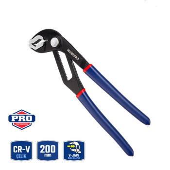 WORKPRO WP231086 200MM CR V Profesyonel Ayarlı Düğmeli Fort Pense WORKPRO WP231086 200MM CR V Profesyonel Ayarlı Düğmeli Fort Pense
