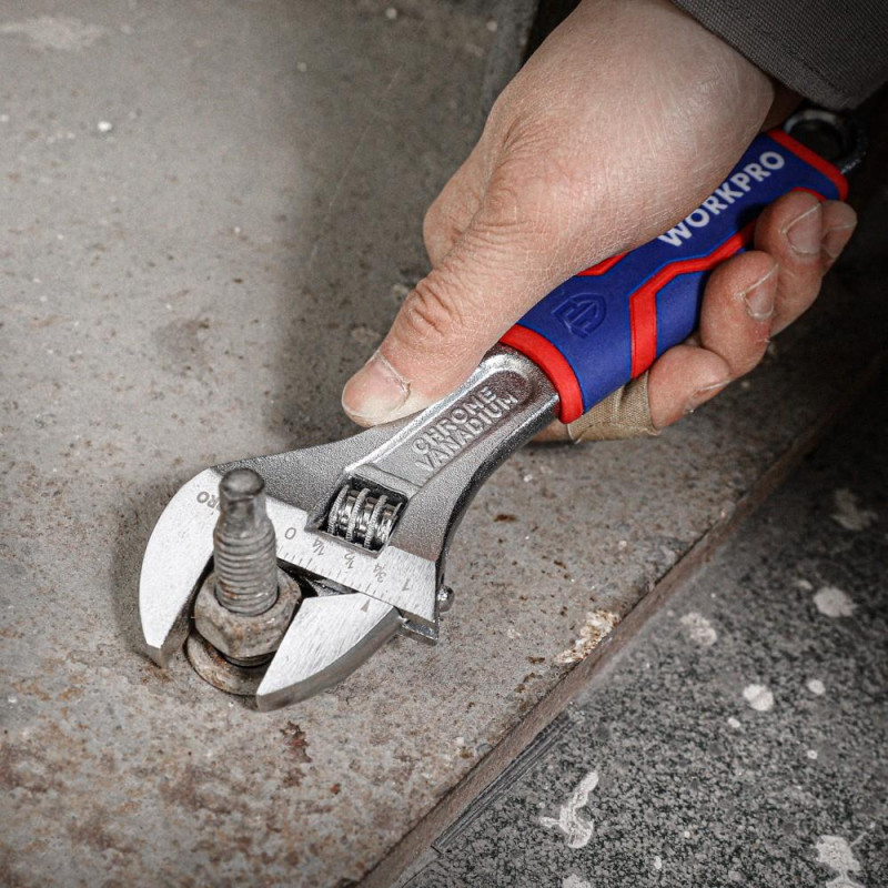 WORKPRO WP272013 300mm Cr V Profesyonel Kurbağacık Anahtar