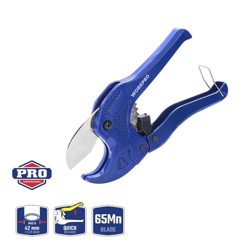 WORKPRO WP301002 42mm Profesyonel PPRC Plastik Boru Kesme Makası WORKPRO WP301002 42mm Profesyonel PPRC Plastik Boru Kesme Makası