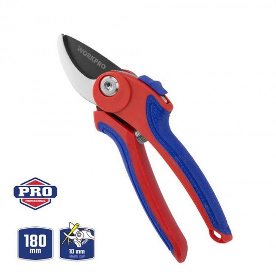 WORKPRO WP332001 180mm Profesyonel Bağ Bahçe Dal Budama Makası WORKPRO WP332001 180mm Profesyonel Bağ Bahçe Dal Budama Makası