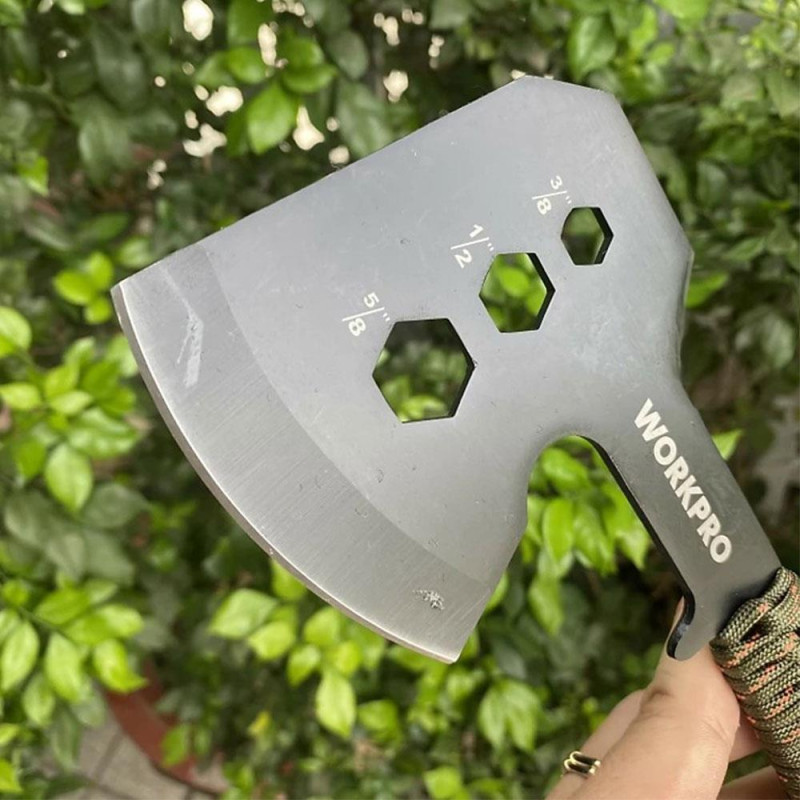 WORKPRO WP383002 250MM Çok Fonksli ionlu Kamp Baltası + Magnezyum Ateşleyici