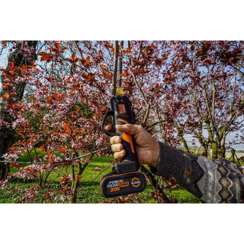 WORX WG330E 20Volt 2.0A Li ion Tek Akülü Profesyonel Kömürsüz Dal Budama Makası