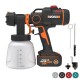 WORX WX020 20Volt 4.0Ah. Li-ion Tek Akülü Kömürsüz Devir Ayarlı Boya Tabancası + 4 Parça Yedek Nozul/Meme WORX WX020 20Volt 4.0Ah. Li-ion Tek Akülü Kömürsüz Devir Ayarlı Boya Tabancası + 4 Parça Yedek Nozul/Meme