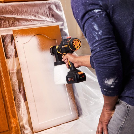 WORX WX020.9 20Volt Kömürsüz Devir Ayarlı Boya Tabancası + 4 Parça Yedek Nozul/Meme (Akü Dahil Değildir) WORX WX020.9 20Volt Kömürsüz Devir Ayarlı Boya Tabancası + 4 Parça Yedek Nozul/Meme (Akü Dahil Değildir)
