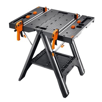 WORX WX051 Çok Fonksli ionlu Katlanabilir Çalışma Tezgâhı + 2 Adet Tetik İşkence