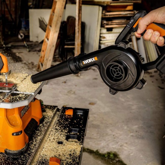 Worx WX094.9 20Volt Profesyonel Şarjlı Devir Ayarlı Üfleyici (Akü Dahil Değildir)