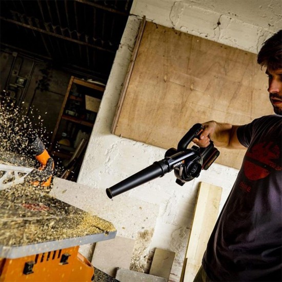Worx WX094.9 20Volt Profesyonel Şarjlı Devir Ayarlı Üfleyici (Akü Dahil Değildir)