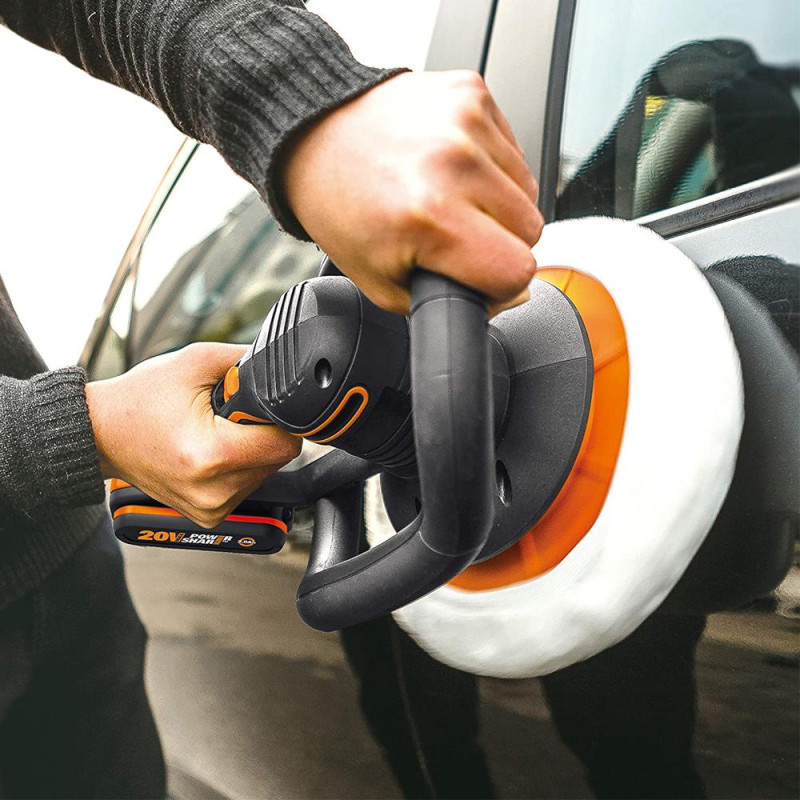 WORX WX856 20Volt 2.0Ah. Li ion 254MM Şarjlı Orbital Polisaj Makinesi