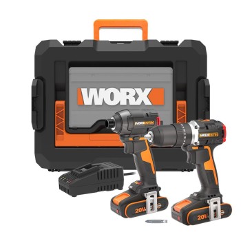Worx WX925 20Volt/2.0Ah Li-ion Çift Akülü Kömürsüz Profesyonel Darbeli Matkap+WX265 Kömürsüz Darbeli Tornavida Kombo Set Worx WX925 20Volt/2.0Ah Li-ion Çift Akülü Kömürsüz Profesyonel Darbeli Matkap+WX265 Kömürsüz Darbeli Tornavida Kombo Set