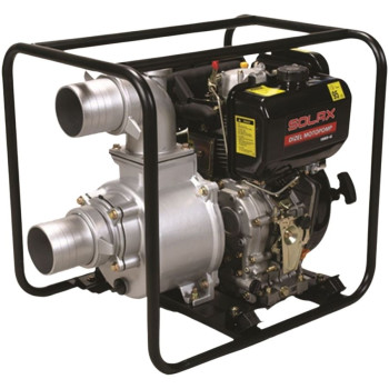 Solax 100KB4 4inç 418cc 65 m³/sa 25mt 5.5lt 64kg İpli Dizel Su Motoru