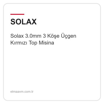 Solax 3.0mm 3 Köşe Üçgen Kırmızı Top Misina