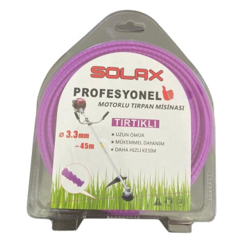 Solax 3.3mm 45m Tırtıklı Mor Misina Solax 3.3mm 45m Tırtıklı Mor Misina