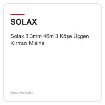 Solax 3.3mm 46m 3 Köşe Üçgen Kırmızı Misina Solax 3.3mm 46m 3 Köşe Üçgen Kırmızı Misina