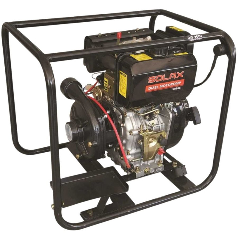 Solax 50HB2ES 2inç 456cc 35m³/sa 80mt 5.5lt 79kg Marşlı Yüksek Basınçlı Dizel Su Motoru