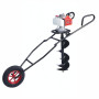 Solax AG65D 3bg 63.3cc 30cm 1.2lt 28kg Tekerli 2T Benzinli Toprak Burgu Makinesi