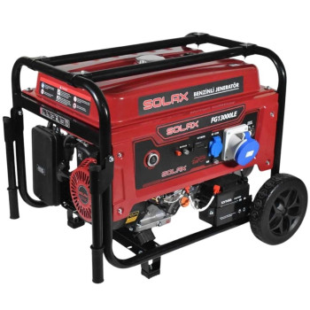 Solax FG13000LE 11kW 521cc 108kg Tekerli Marşlı Monofaze Benzinli Jeneratör