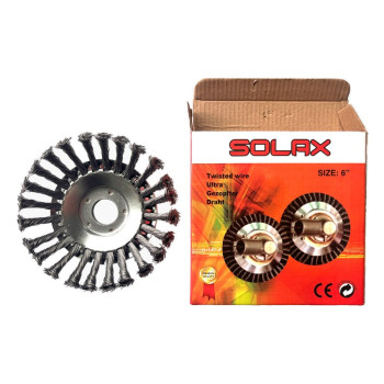 Solax KTA6C 15cm 6inç Çanak Tipi Çelik Telli Kaldırım Temizleme Motorlu Tırpan Başlığı