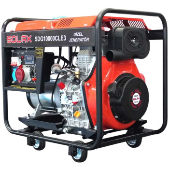 Solax SDG10000CLE3 8.7kVa 531cc 130kg Tekerli Marşlı Trifaze Dizel Jeneratör Solax SDG10000CLE3 8.7kVa 531cc 130kg Tekerli Marşlı Trifaze Dizel Jeneratör