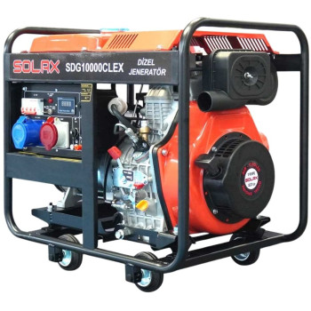 Solax SDG10000CLEX 6.6kW 8.75kVa 531cc 130kg Tekerli Marşlı Monofaze Trifaze Dizel Jeneratör Solax SDG10000CLEX 6.6kW 8.75kVa 531cc 130kg Tekerli Marşlı Monofaze Trifaze Dizel Jeneratör
