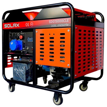 Solax SDG15000CLE 12kW 997cc 240kg Monofaze Marşlı Dizel Jeneratör Solax SDG15000CLE 12kW 997cc 240kg Monofaze Marşlı Dizel Jeneratör